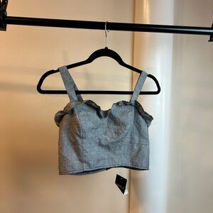 Forever 21 Gray Crop Top